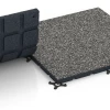 Großaufnahme vom Verbindungssystem von WARCO-Boden 7132 - Sportovní podlaha pro venkovní fitness im Farbdesign Tmavě šedá žula. Abmessungen 60 x 60 x 3 cm | 0,36 m².