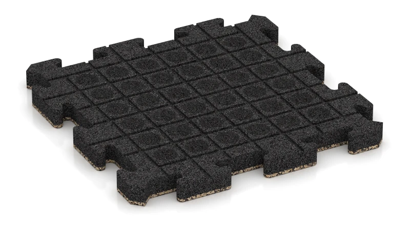 Drenážní kanálky a kupole ve čtvercovém uspořádání