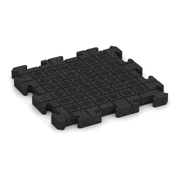 Aufsicht auf die Unterseite, also die Bodenseite von WARCO-Formteil 4035 - Sportovní krytina pro psy HD im Format 500 x 500 x 40 mm.