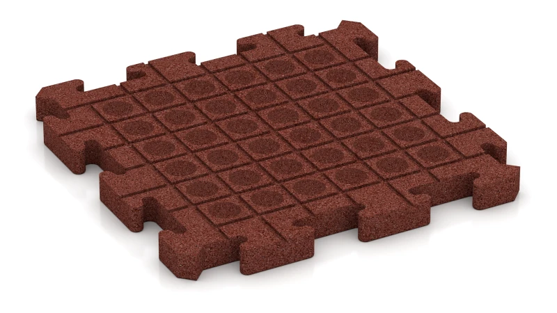 Drenážní kanálky a kupole ve čtvercovém uspořádání