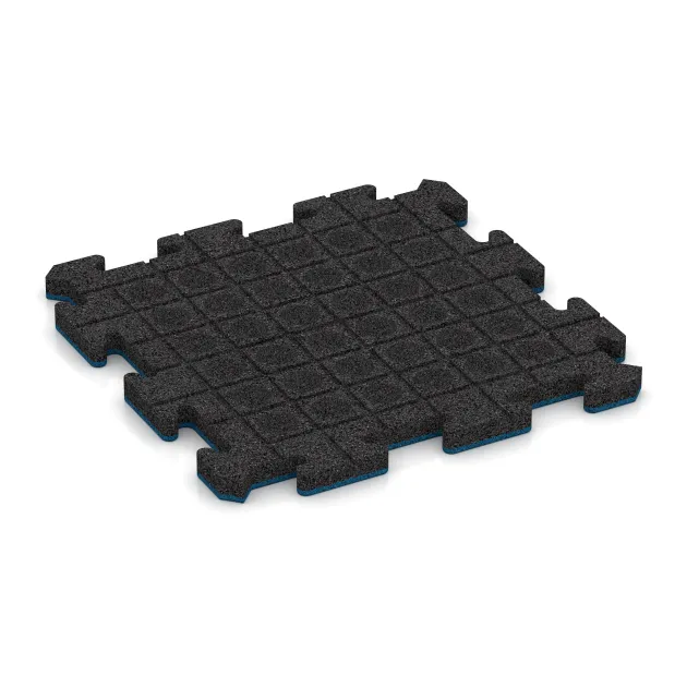 Aufsicht auf die Unterseite, also die Bodenseite von WARCO-Formteil 5310 - Venkovní dlaždice na klik im Format 500 x 500 x 30 mm.