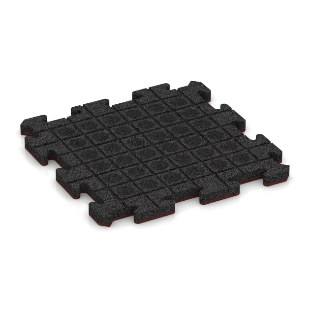 Aufsicht auf die Unterseite, also die Bodenseite von WARCO-Formteil 5241 - Venkovní dlaždice na klik im Format 500 x 500 x 30 mm.