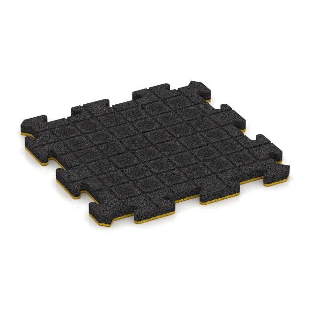 Aufsicht auf die Unterseite, also die Bodenseite von WARCO-Formteil 5307 - Venkovní dlaždice na klik im Format 500 x 500 x 30 mm.