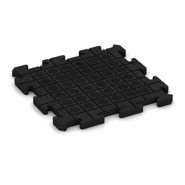 Aufsicht auf die Unterseite, also die Bodenseite von WARCO-Formteil 2803 - Sportovní krytina pro psy HD im Format 500 x 500 x 30 mm.