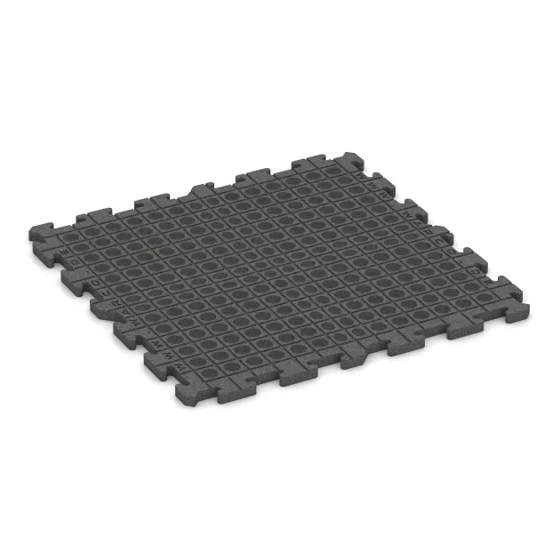 Aufsicht auf die Unterseite, also die Bodenseite von WARCO-Formteil 3363 - Sportovní krytina pro psy HD im Format 1000 x 1000 x 30 mm.