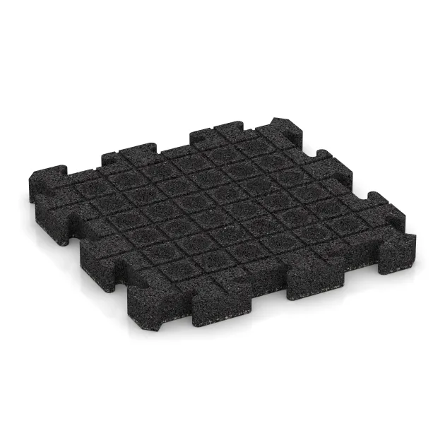 Aufsicht auf die Unterseite, also die Bodenseite von WARCO-Formteil 3056 - Paving slab im Format 500 x 500 x 50 mm.
