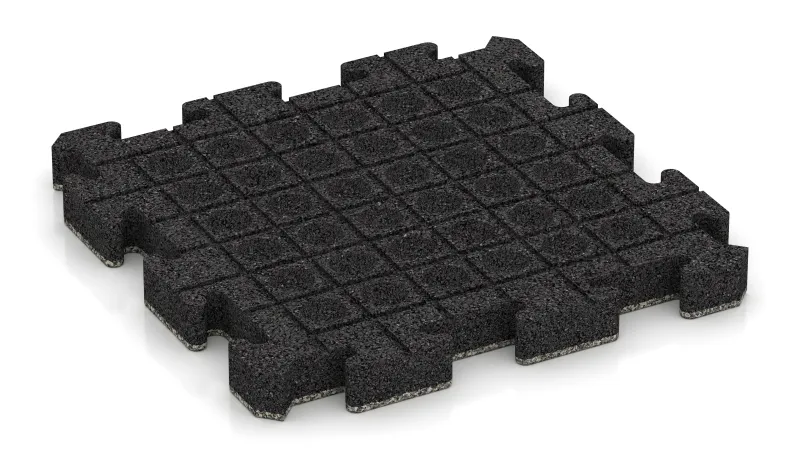 Drenážní kanálky a kupole ve čtvercovém uspořádání