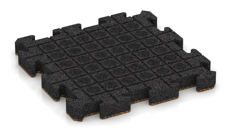 Drenážní kanálky a kupole ve čtvercovém uspořádání