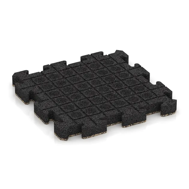 Aufsicht auf die Unterseite, also die Bodenseite von WARCO-Formteil 3014 - Venkovní dlaždice na klik im Format 500 x 500 x 50 mm.