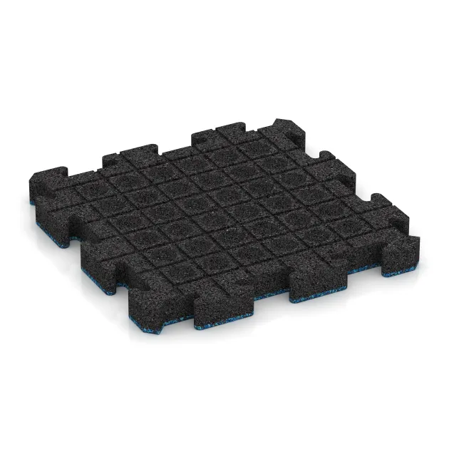 Aufsicht auf die Unterseite, also die Bodenseite von WARCO-Formteil 3066 - Paving slab im Format 500 x 500 x 50 mm.