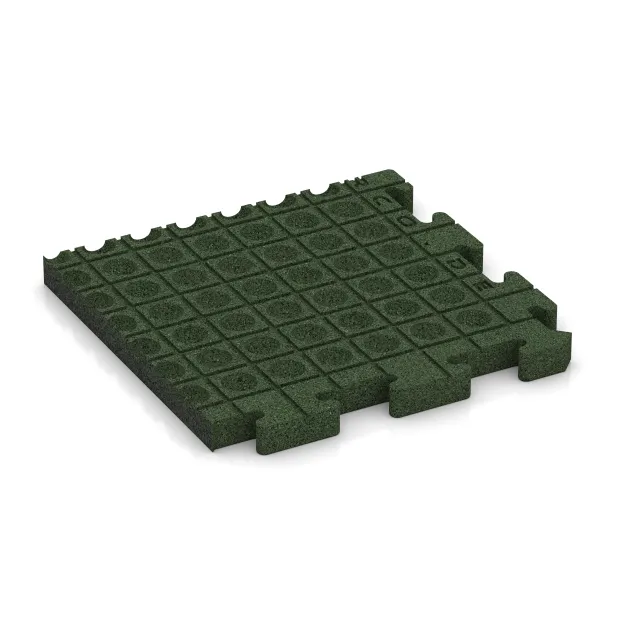 Aufsicht auf die Unterseite, also die Bodenseite von WARCO-Formteil 5156 - Rohová dlaždice im Format 485 x 485 x 40 mm.
