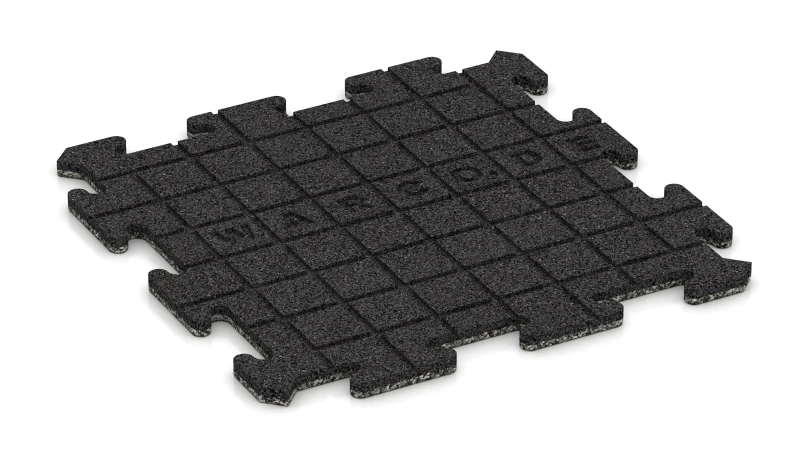 Drenážní drážky v čtvercovém uspořádání – 4 mm hluboké