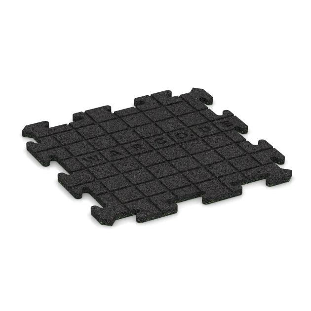 Aufsicht auf die Unterseite, also die Bodenseite von WARCO-Formteil 0127 - Dlaždice k bazénu im Format 500 x 500 x 18 mm.