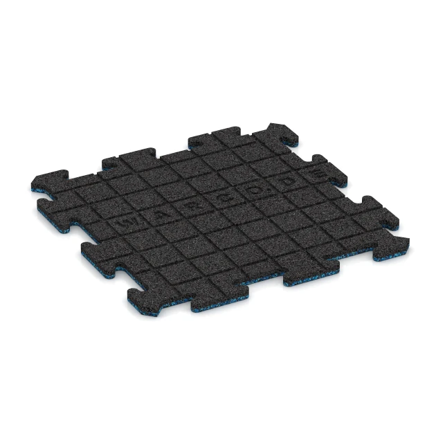 Aufsicht auf die Unterseite, also die Bodenseite von WARCO-Formteil 0134 - Dlaždice k bazénu im Format 500 x 500 x 18 mm.