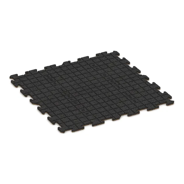 Aufsicht auf die Unterseite, also die Bodenseite von WARCO-Formteil 5958 - Vnitřní podlahová dlaždice puzzle im Format 1000 x 1000 x 18 mm.