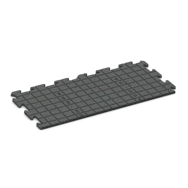 Aufsicht auf die Unterseite, also die Bodenseite von WARCO-Formteil 4827 - Okrajová dlaždice im Format 1000 x 485 x 18 mm.