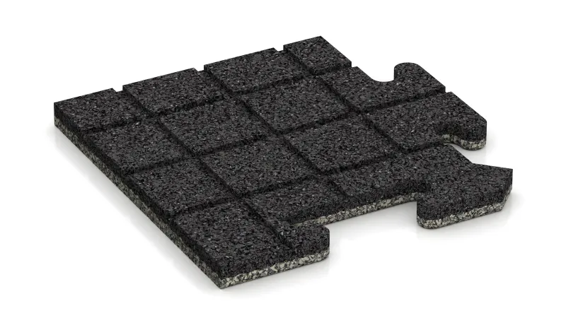 Drenážní drážky v čtvercovém uspořádání – 4 mm hluboké