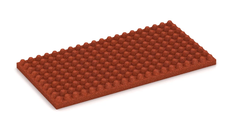 Struktura z 23 mm vysokých zkrácených kuželů