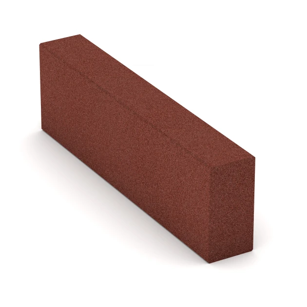 Aufsicht auf die Unterseite, also die Bodenseite von WARCO-Formteil 7029 - Schod z gumového granulátu im Format 100 x 30 x 15 cm.
