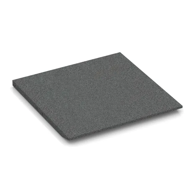 Aufsicht auf die Unterseite, also die Bodenseite von WARCO-Formteil 0424 - Edge tile (one chamfered side) im Format 500 x 500 x 30 mm.