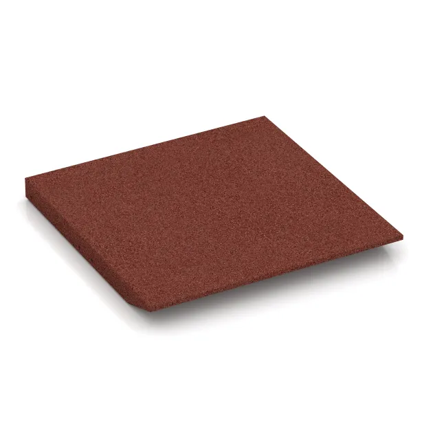 Aufsicht auf die Unterseite, also die Bodenseite von WARCO-Formteil 0432 - Edge tile (one chamfered side) im Format 500 x 500 x 45 mm.
