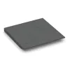 Aufsicht auf die Unterseite, also die Bodenseite von WARCO-Formteil 0478 - Corner tile (two chamfered sides) im Format 500 x 500 x 45 mm.