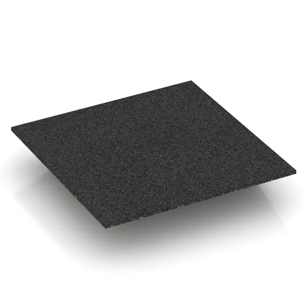 Aufsicht auf die Unterseite, also die Bodenseite von WARCO-Formteil 3832 - Corner tile (two chamfered sides) im Format 500 x 500 x 100 mm.