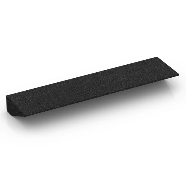Aufsicht auf die Unterseite, also die Bodenseite von WARCO-Formteil 6603 - Nájezdová rampa na práh im Format 100 × 25 cm | 1 < 10 cm.