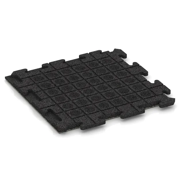 Aufsicht auf die Unterseite, also die Bodenseite von WARCO-Formteil 1157 - Terasa dlaždice Classic im Format 500 x 500 x 30 mm.