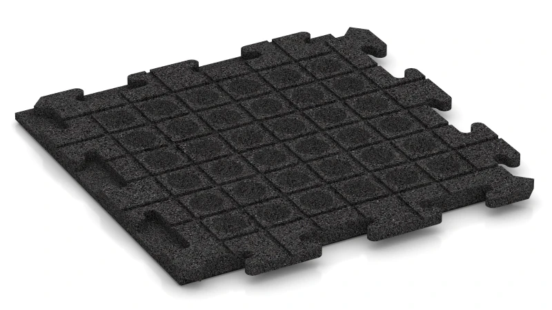 Drenážní kanálky a kupole ve čtvercovém uspořádání