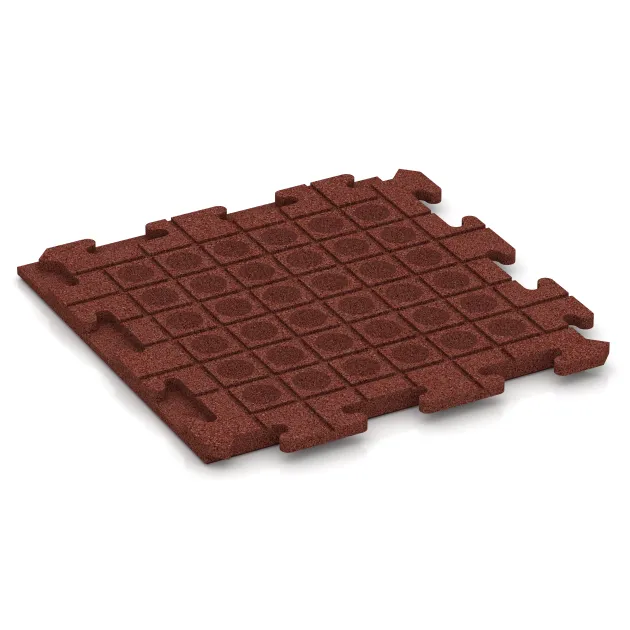 Aufsicht auf die Unterseite, also die Bodenseite von WARCO-Formteil 1247 - Terasa dlaždice Classic im Format 500 x 500 x 30 mm.