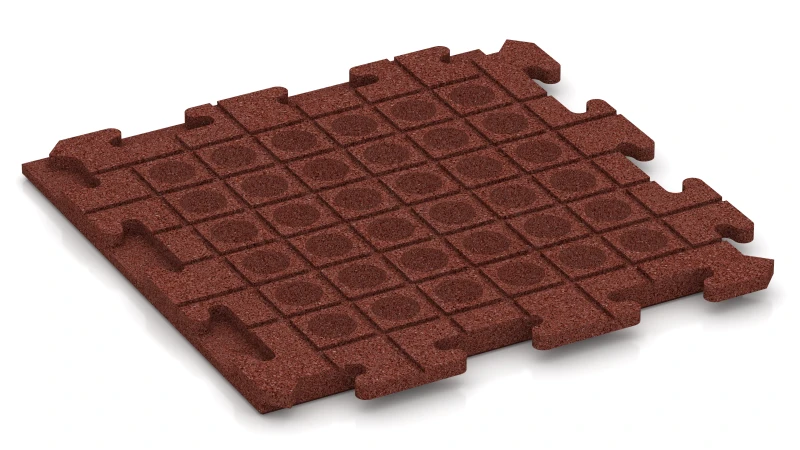 Drenážní kanálky a kupole ve čtvercovém uspořádání