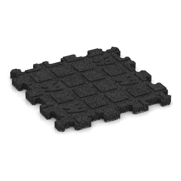 Aufsicht auf die Unterseite, also die Bodenseite von WARCO-Formteil 5423 - Schodová dlaždice im Format 306 x 306 x 20 mm.