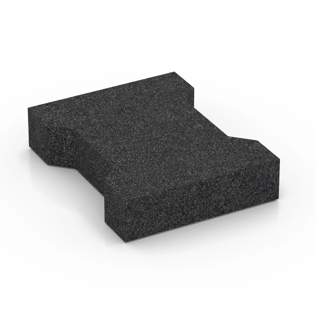 Aufsicht auf die Unterseite, also die Bodenseite von WARCO-Formteil 3844 - Zámková dlažba im Format 20 × 16,5 × 4,3 cm | 25 m².