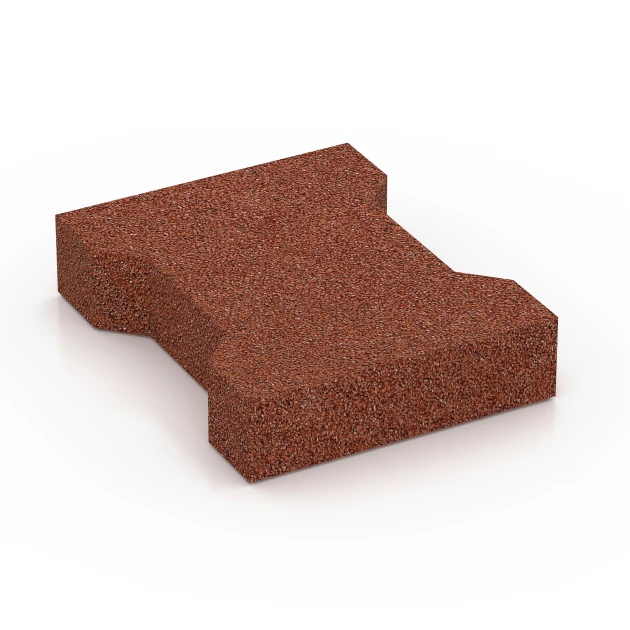 Aufsicht auf die Unterseite, also die Bodenseite von WARCO-Formteil 7069 - Zámková dlažba im Format 20 x 16,5 x 4,5 cm | 0,0278 m².