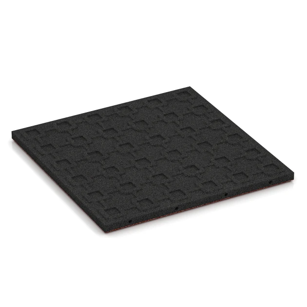 Aufsicht auf die Unterseite, also die Bodenseite von WARCO-Formteil 6128 - Dopadová dlažba –  95 cm im Format 500 x 500 x 30 mm.