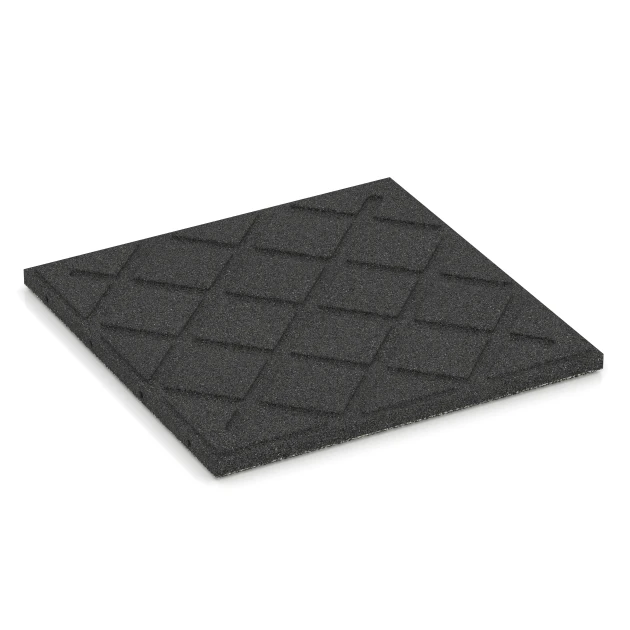 Aufsicht auf die Unterseite, also die Bodenseite von WARCO-Formteil 6355 - Terasová dlaždice Classic im Format 50 x 50 x 3 cm.