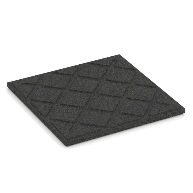 Aufsicht auf die Unterseite, also die Bodenseite von WARCO-Formteil 6356 - Terasová dlaždice Classic im Format 50 x 50 x 3 cm.