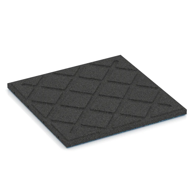 Aufsicht auf die Unterseite, also die Bodenseite von WARCO-Formteil 6361 - Terasová dlaždice Classic im Format 50 x 50 x 3 cm.
