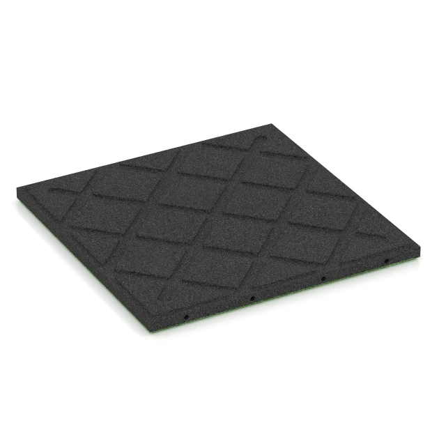 Aufsicht auf die Unterseite, also die Bodenseite von WARCO-Formteil 6129 - Tlumicí deska – 95 cm im Format 50 x 50 x 3 cm | 0,25 m².