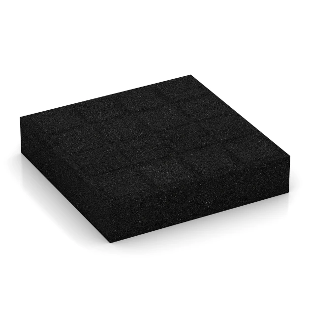 Aufsicht auf die Unterseite, also die Bodenseite von WARCO-Formteil 6277 - Tlumicí deska – 300 cm im Format 50 x 50 x 11 cm.