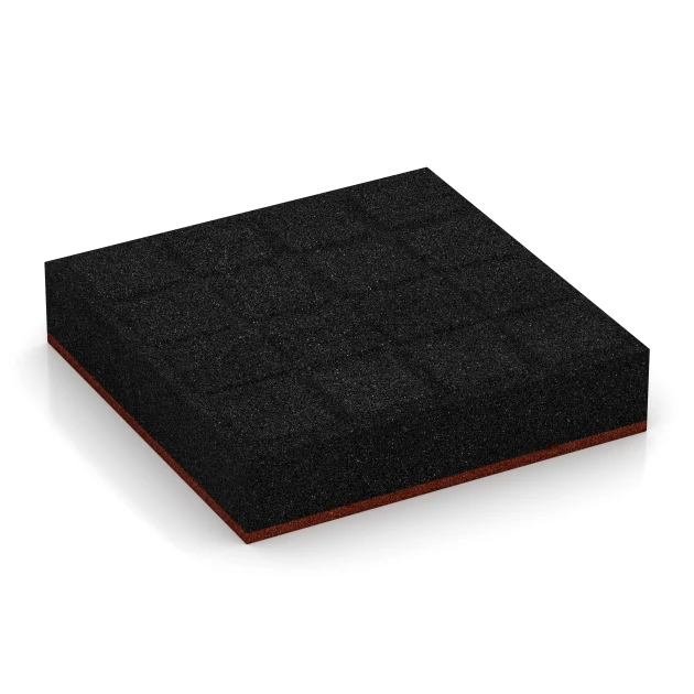 Aufsicht auf die Unterseite, also die Bodenseite von WARCO-Formteil 6278 - Tlumicí deska – 300 cm im Format 50 x 50 x 11 cm.