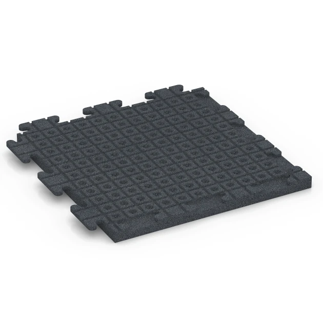 Aufsicht auf die Unterseite, also die Bodenseite von WARCO-Formteil 6978 - Fitness podlahová dlaždice Classic im Format 50 x 50 x 3 cm | 0,25 m².