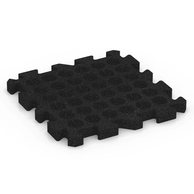 Aufsicht auf die Unterseite, also die Bodenseite von WARCO-Formteil 6620 - Gumová chodníková dlažba im Format 50 x 50 x 4 cm | 0,25 m².