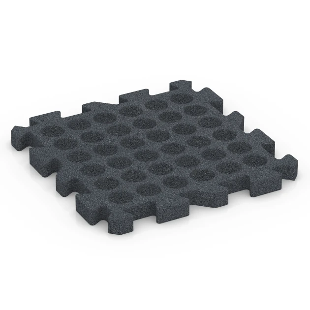 Aufsicht auf die Unterseite, also die Bodenseite von WARCO-Formteil 6996 - Fitness podlaha im Format 50 x 50 x 4 cm | 0,25 m².