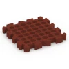 Aufsicht auf die Unterseite, also die Bodenseite von WARCO-Formteil 6310 - Puzzle dlaždice na dětské hřiště im Format 50 x 50 x 6 cm | 0,25 m².
