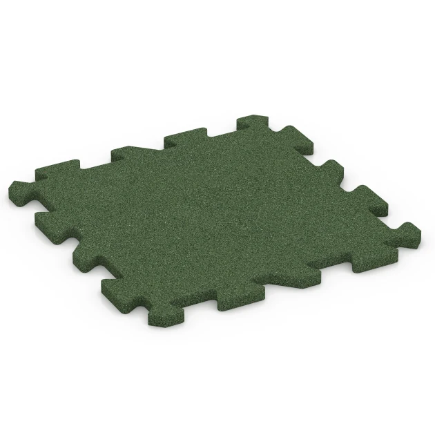 Aufsicht auf die Unterseite, also die Bodenseite von WARCO-Formteil 6314 - Puzzle dlaždice na dětské hřiště im Format 50 x 50 x 2 cm | 0,25 m².