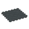 Aufsicht auf die Unterseite, also die Bodenseite von WARCO-Formteil 6323 - Podložka pod fitness stroje im Format 102,5 x 102,5 x 2,5 cm | 1,05 m².
