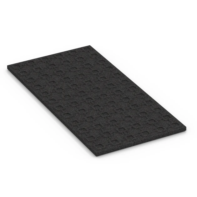 Aufsicht auf die Unterseite, also die Bodenseite von WARCO-Formteil 6381 - Stájová rohož im Format 100 x 50 x 3 cm | 0,50 m².