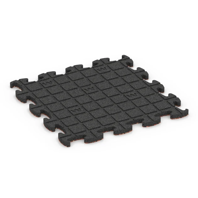 Aufsicht auf die Unterseite, also die Bodenseite von WARCO-Formteil 6782 - Fitness podložka im Format 46 x 46 x 1,8 cm.